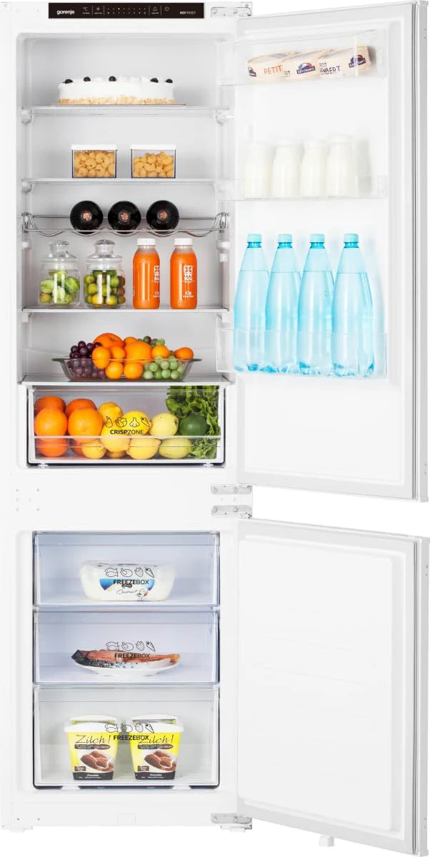 Gorenje NRKI517E41 lodówko-zamrażarka do zabudowy/178 nisza/zawias do drzwi przesuwnych/EEK:E/NoFrost DualAdvance/252L/AdaptTech/SuperCool/ConvertActive/EcoMode/wys. x szer. x gł.: 177,2 x 54 x 54,5