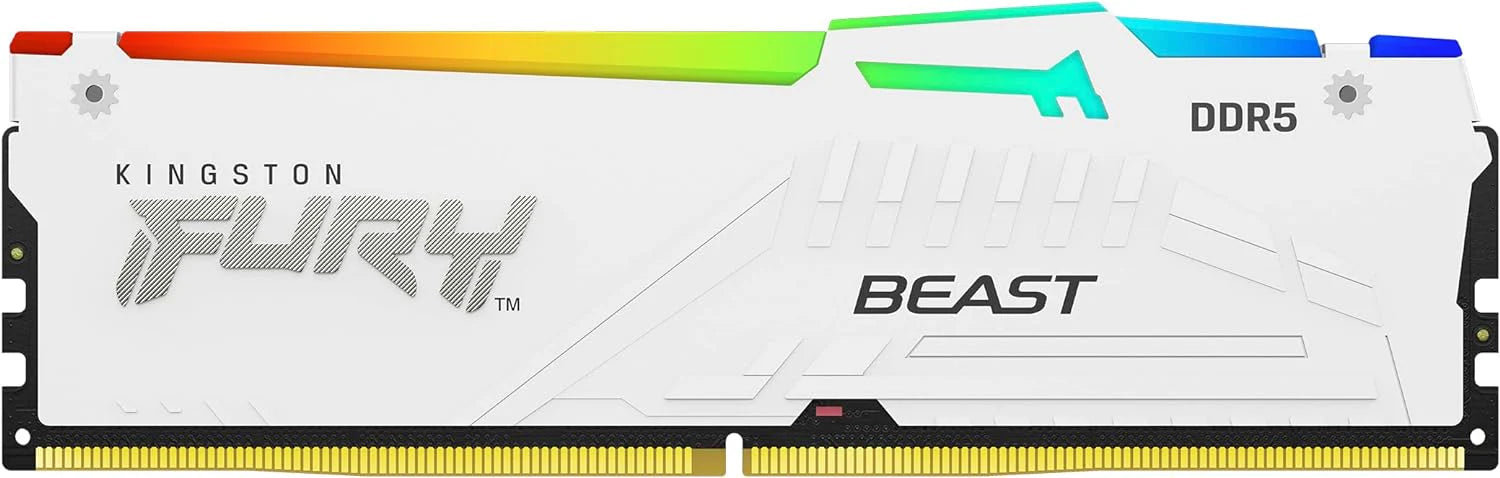Kingston FURY Beast Czarny RGB XMP 64GB 6000MT/s DDR5 CL40 DIMM Pamięć gracza dla komputerów stacjonarnych Zestaw 4 - KF560C40BBAK4-64
