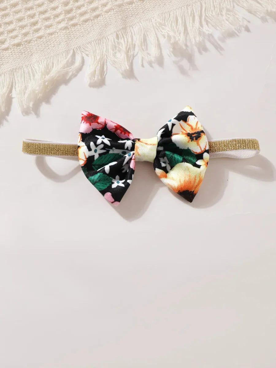 Baby ruffle bow dress with soft fabric and elegant details
