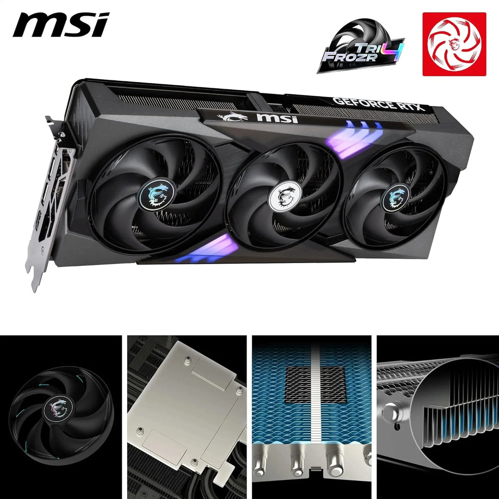 MSI Karta graficzna NVIDIA GeForce RTX 5070 12G Gaming Trio OC 192 Bit GDDR7, częstotliwość Boost do 2625 MHz, PCIe Gen 5, DLSS 4, DP 2.1 x 3, HDMI 2.1 x 1