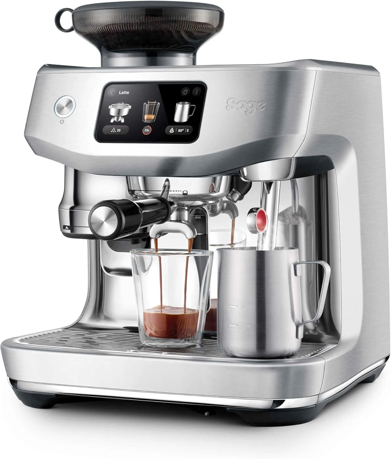 Sage - The Oracle Jet, Professional Coffee Machine with Manual and Automatic Milk Frother, Stainless Steel, Stal Nierdzewna