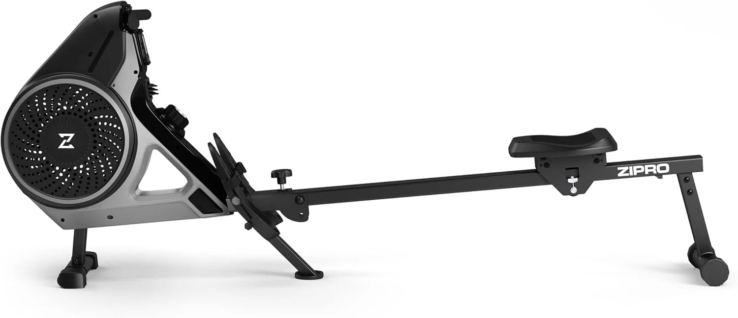 ZIPRO Wioślarze - 8 Poziomów Regulacji Obciążenia,Płynna Regulacja Oporu, Cicha Praca, Ergonomiczny Design, Trening Całego Ciała, Wytrzymała Konstrukcja do Domowej Siłowni