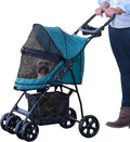 Pet Gear Happy Trails Lite wózek dla zwierząt domowych bez zamka błyskawicznego, łatwy do złożenia ze zdejmowaną wkładką, bezpieczny, kosz do przechowywania + uchwyt na kubek, 4 kolory