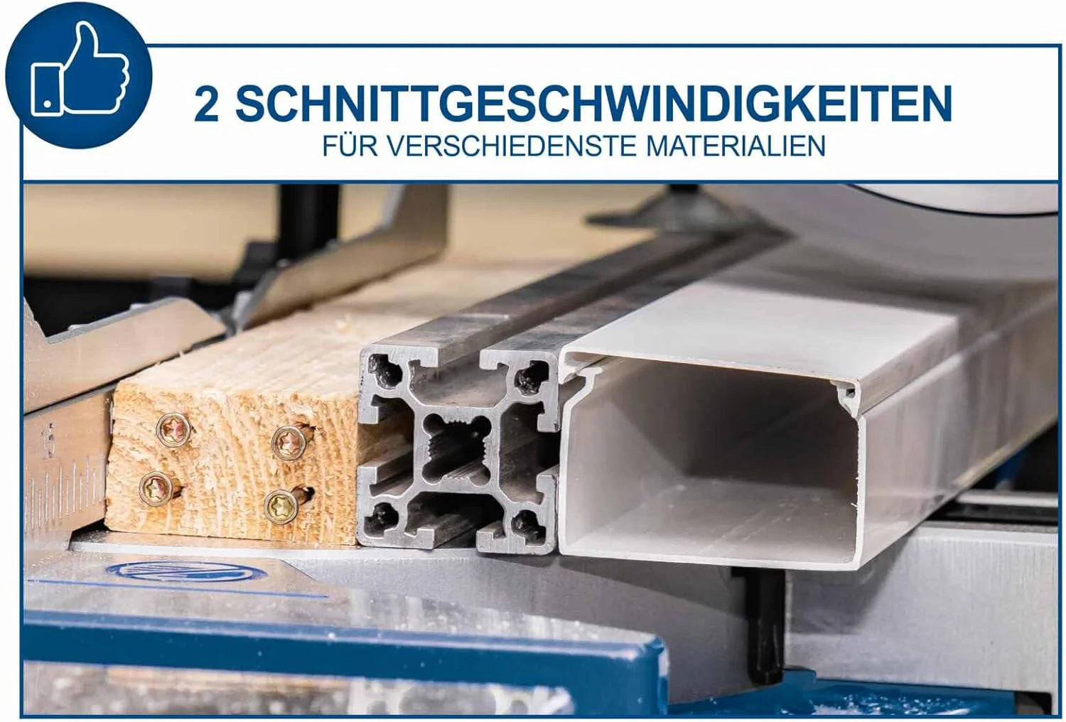 Scheppach Piła ukośna HM110MP | do drewna, aluminium, stali, tworzywa sztucznego, miedzi | wysokość cięcia: 90 mm / długość 340 mm | 2000 W z 2 prędkościami | piła wielofunkcyjna Ø 254 mm | piła ukośnica