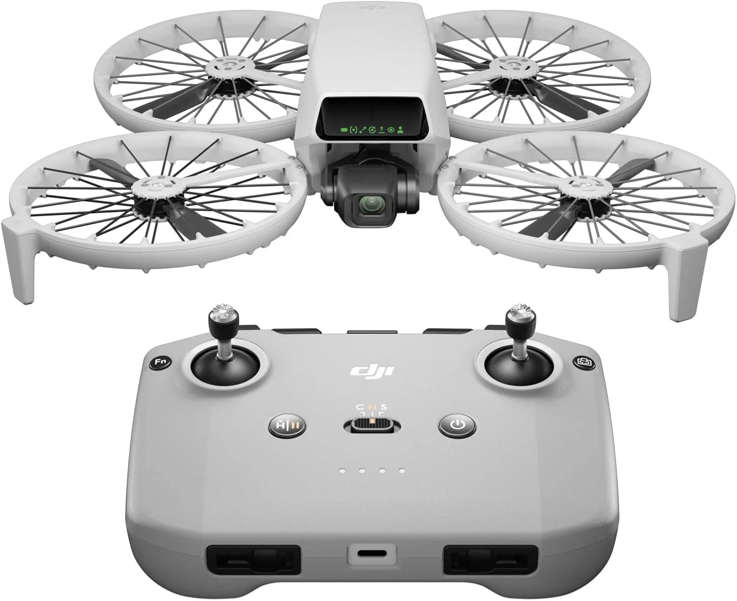 DJI Flip z kontrolerem RC 2 z wyświetlaczem, dron Follow Me z kamerą 4K UHD dla dorosłych, masa poniżej 249 g, 3-osiowy gimbal, transmisja wideo 13 km, start z dłoni i 31 min lotu