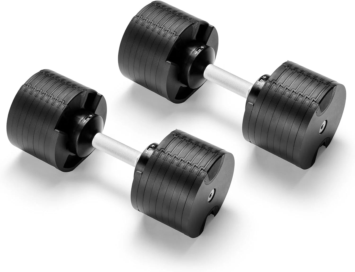 NÜOBELL 232 Regulowany zestaw hantli | 2-32 kg z interwałami 2 kg | Szybkie pokrętło | Trening siłowy Premium