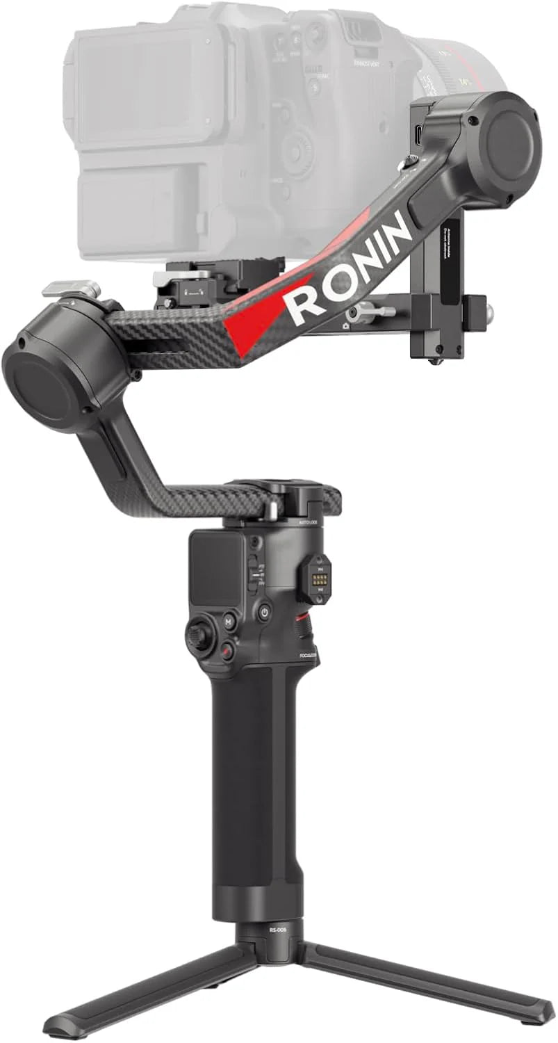 DJI RS 4 Pro, 3-osiowy gimbal do lustrzanek cyfrowych i kamer Canon/Sony/Panasonic/Nikon/Fujifilm, natywne nagrywanie w pionie 2 gen., 4,5 kg udźwigu, silniki Dual Focus i Zoom