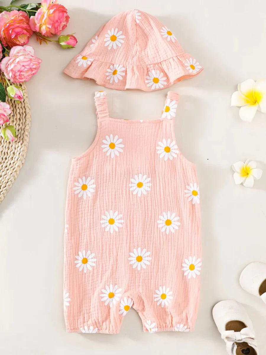Baby Ruffled Cotton Two-Piece Outfit for Infants 0–12M