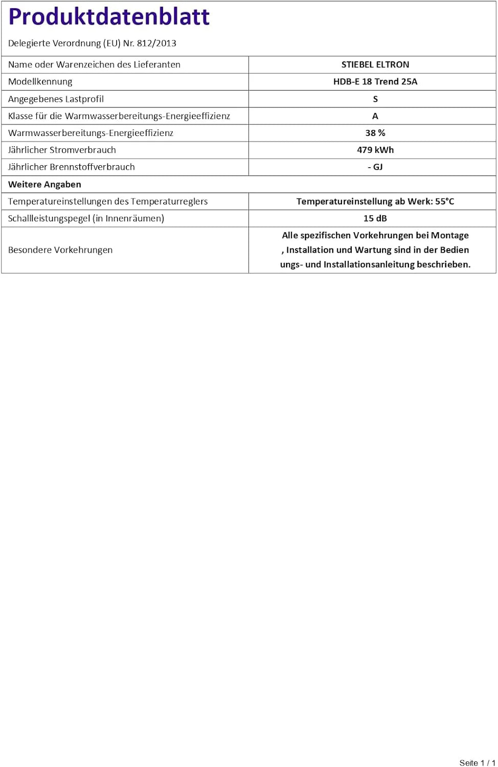 STIEBEL ELTRON Najnowsza generacja elektronicznego podgrzewacza wody HDB-E 11/13 Trend, energooszczędny dzięki technologii 2i, regulacja żądanej temperatury, 204208