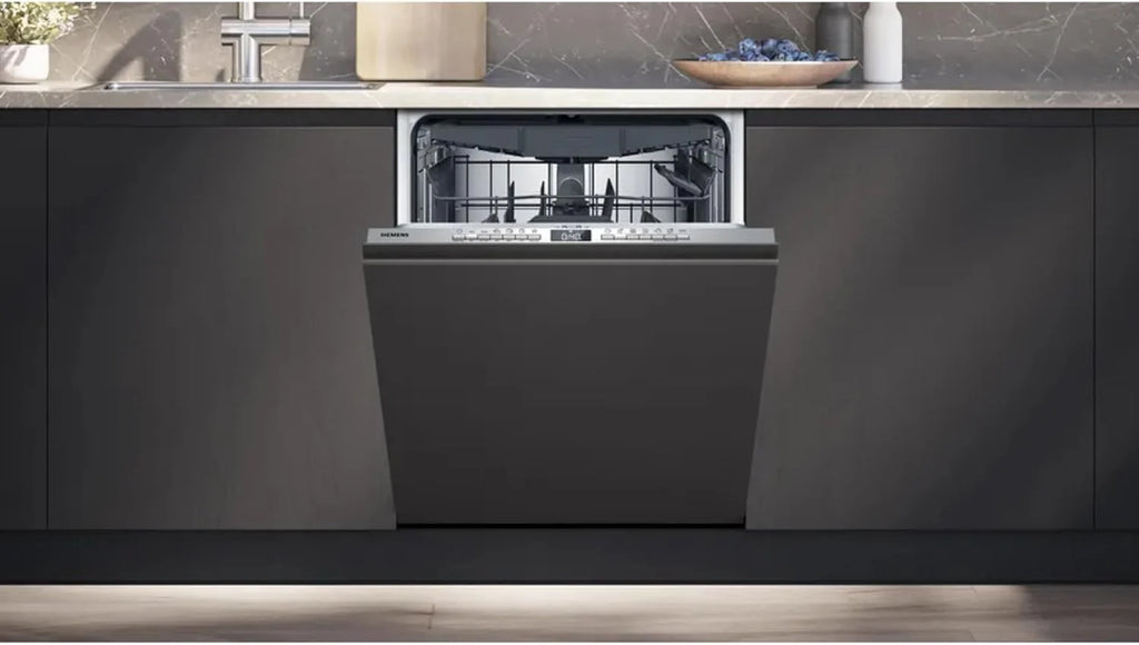 Siemens SX63EX22CE, iQ300, zmywarka XXL, w pełni zintegrowana, 60 cm, inteligentna zmywarka, wyprodukowano w Niemczech, szuflada na sztućce, varioSpeed Plus, kosze Flex, autoOpen dry, przycisk