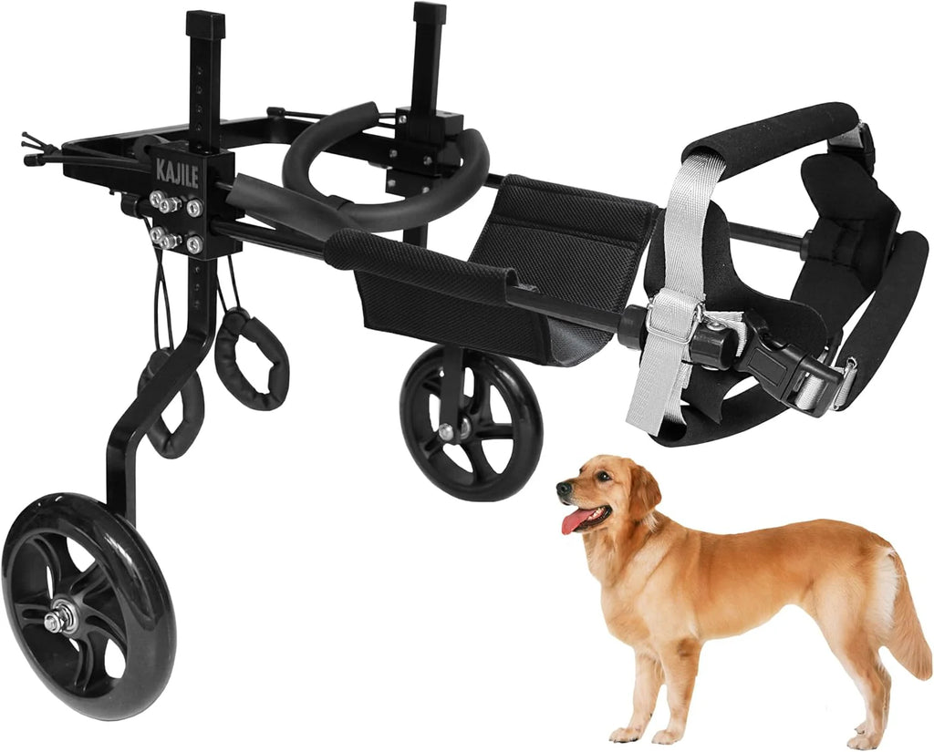 Regulowany Psa Wózek Inwalidzki,Wózek Zwierząt,Trening Rehabilitacyjny Psów Niepełnosprawnych Słabych Tylnych,Pasować Wysokości Zwierzęcia 55-70cm,Szerokość 24-32cm,Długość 35-45cm,XXL-2