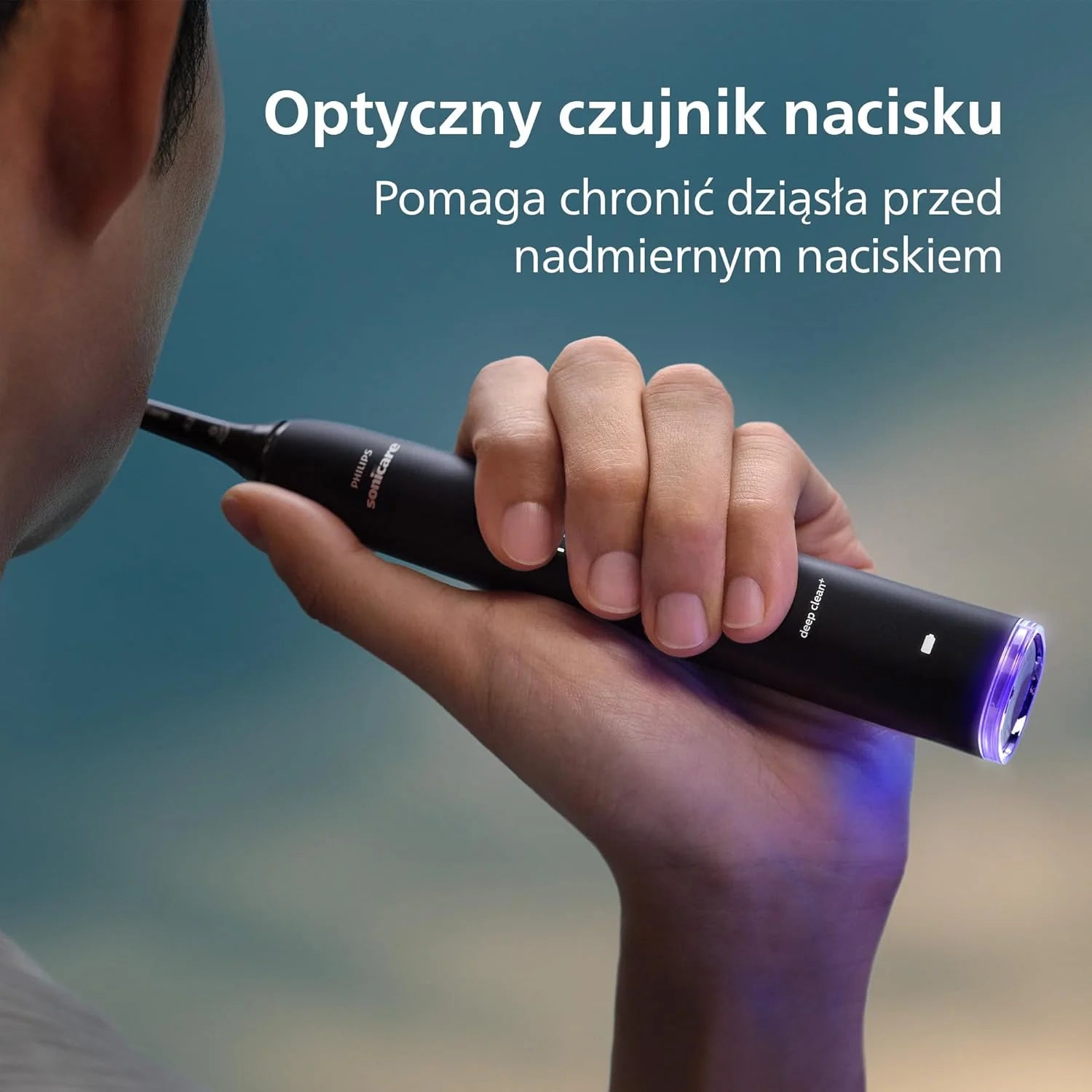 Elektryczna szczoteczka Philips Sonicare DiamondClean Smart 9400, soniczna szczoteczka do zębów z aplikacją, czujnik nacisku, 4 tryby szczotkowania i 3 poziomy intensywności, kolor czarny, HX9918/89