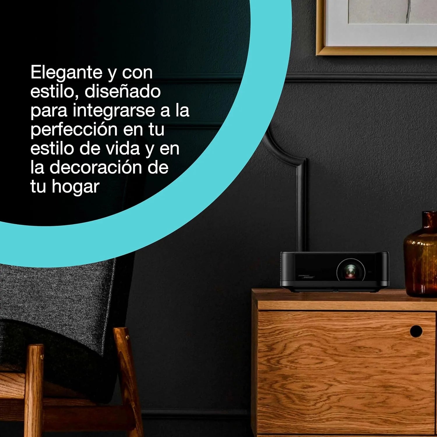 Epson Lifestudio Pop EF-62B czarny metaliczny przenośny inteligentny projektor, Sound by Bose, Google TV, 4K Pro-UHD, do użytku wewnątrz/na zewnątrz, 5 lat