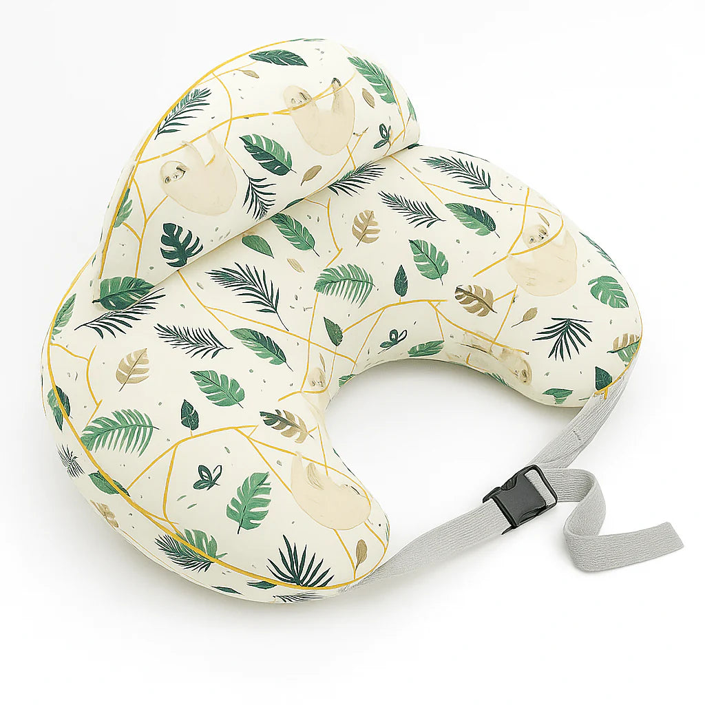 Wraparound Nursing Pillow with Safety Edge And Adjustable Strap