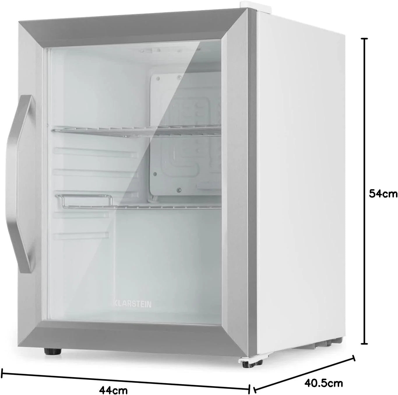 Klarstein Beersafe Quartz White lodówka na piwo, lodówka na napoje ze szklanymi drzwiczkami, lodówka, lodówka na butelki o pojemności 80 litrów