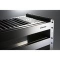 Grill węglowy Clover z kółkami ze stali nierdzewnej,