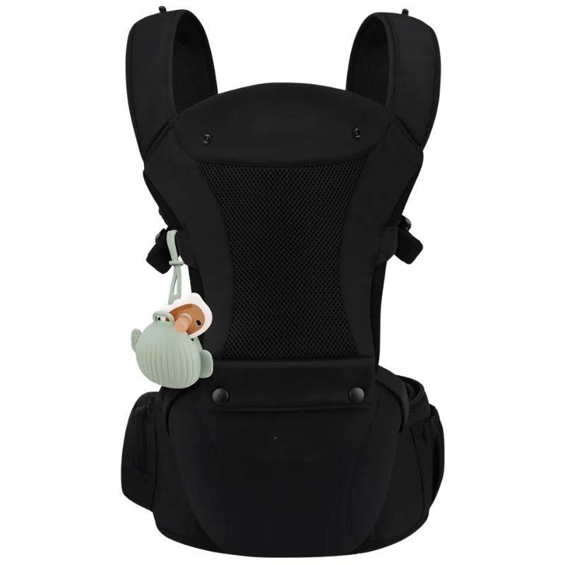 6-in-1 Baby Carrier with Adjustable Waistband, Padded Straps & Bibs