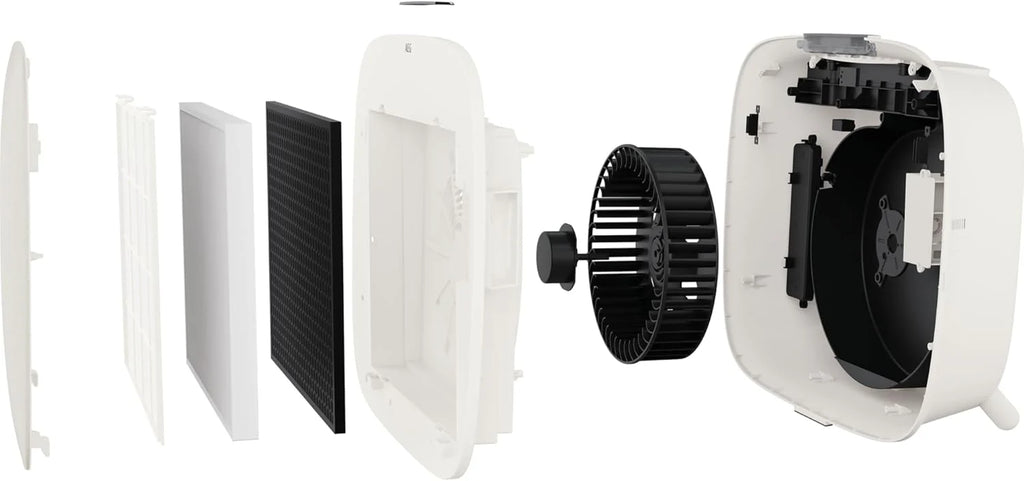 AEG APU72771DG oczyszczacz powietrza, filtr HEPA, eliminuje 99,5% bakterii, pojemność do 70 m2, 3 prędkości, dotykowy, sterowanie głosem, Wi-Fi, czujnik wilgotności/temperatury, filtrowanie 4 etapów,
