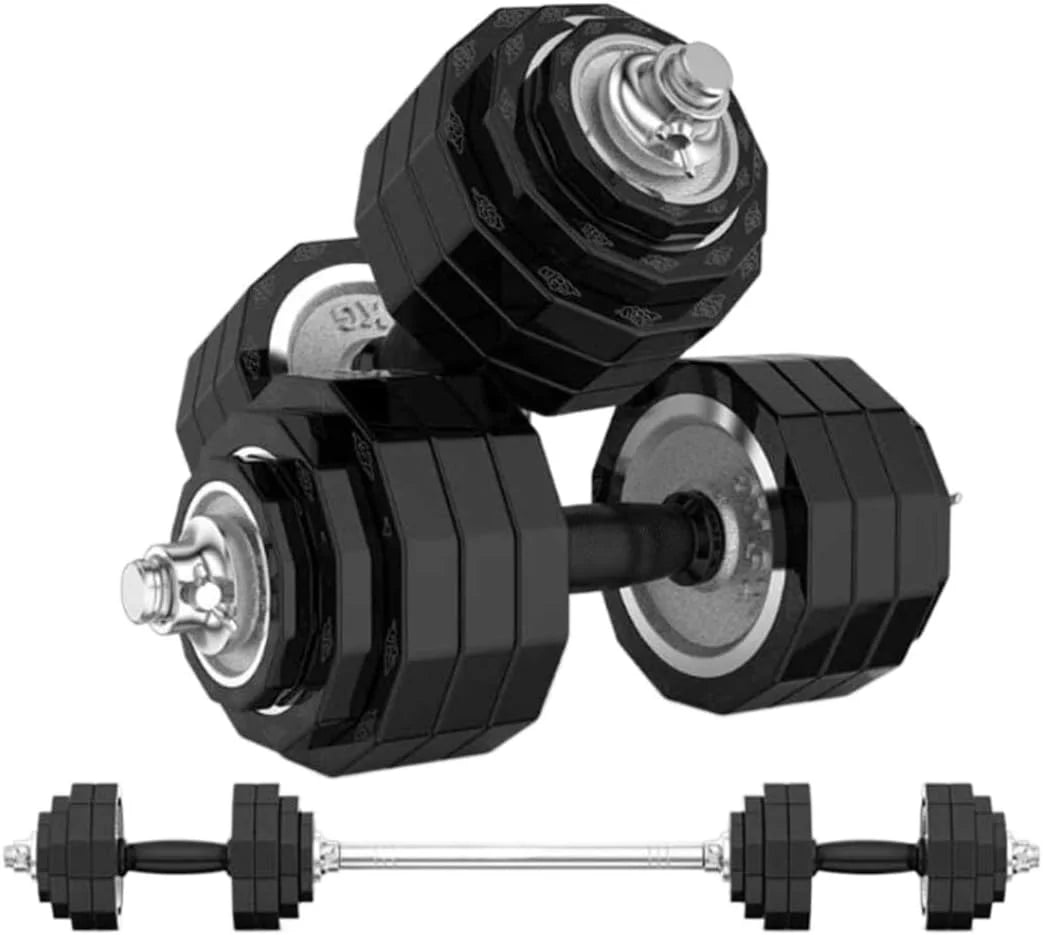 Regulowane hantle Zestaw hantli ciężarków Sprzęt do ćwiczeń w domu Hantle podnoszenia Para regulowanych(10kg(5kg*2))