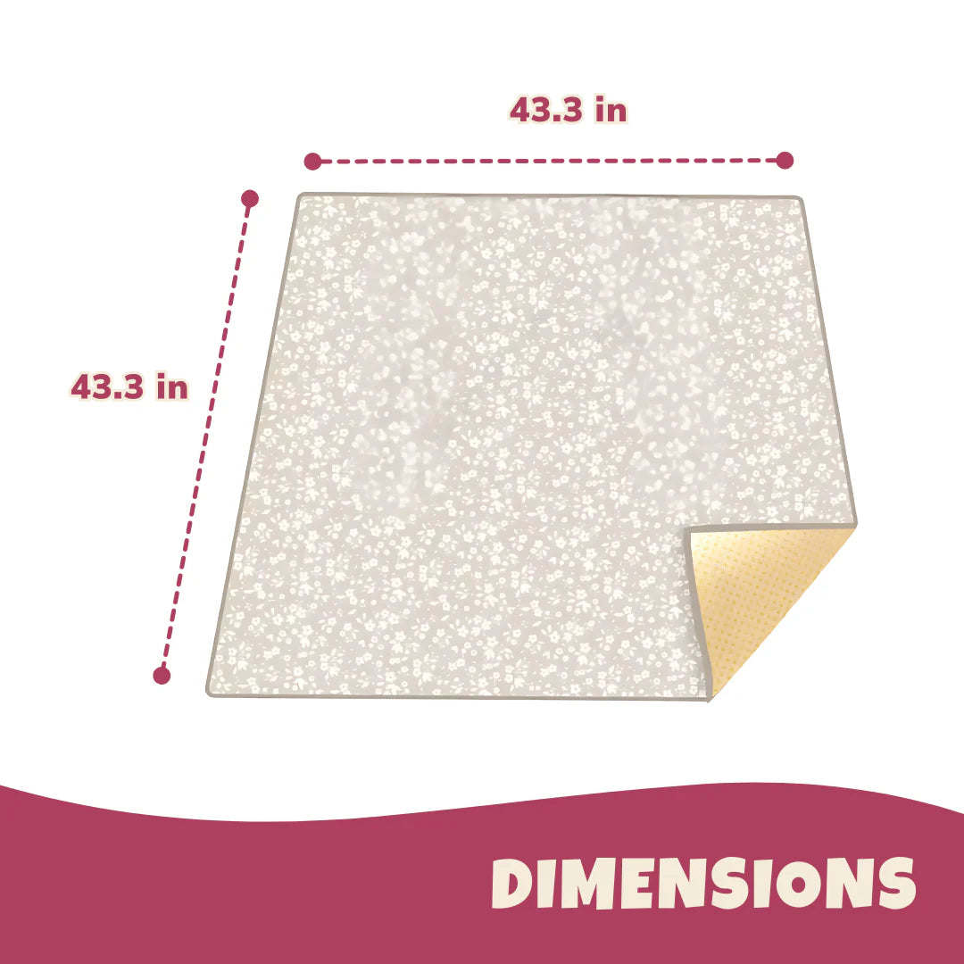 Foldable Waterproof Baby Mat with Non-Slip Surface for Indoor/Outdoor