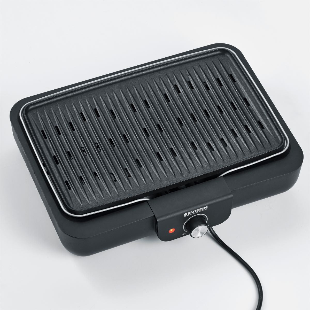 Grill stołowy Severin PG 8556 z płytą grillową - 2300 W, czarny