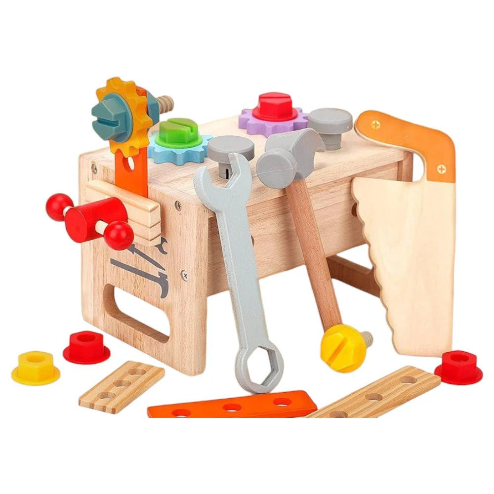 Wooden Kids’ Toolbox Set – Usable Tools for Hands-On Learning