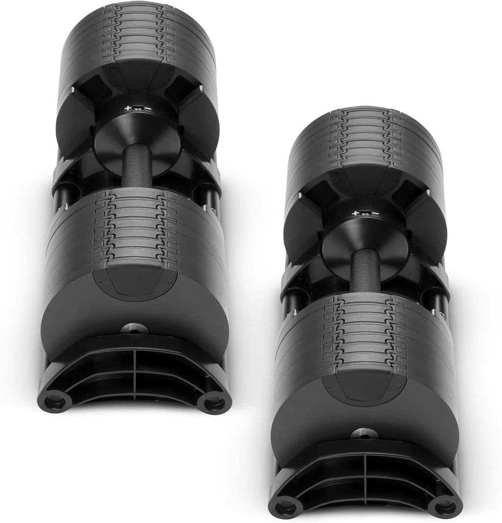 NÜOBELL 232 Regulowany zestaw hantli | 2-32 kg z interwałami 2 kg | Szybkie pokrętło | Trening siłowy Premium
