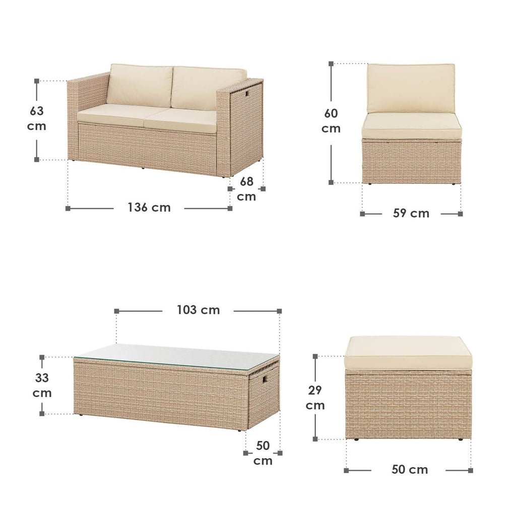 Zestaw ogrodowy Salou Poly Rattan 2026
