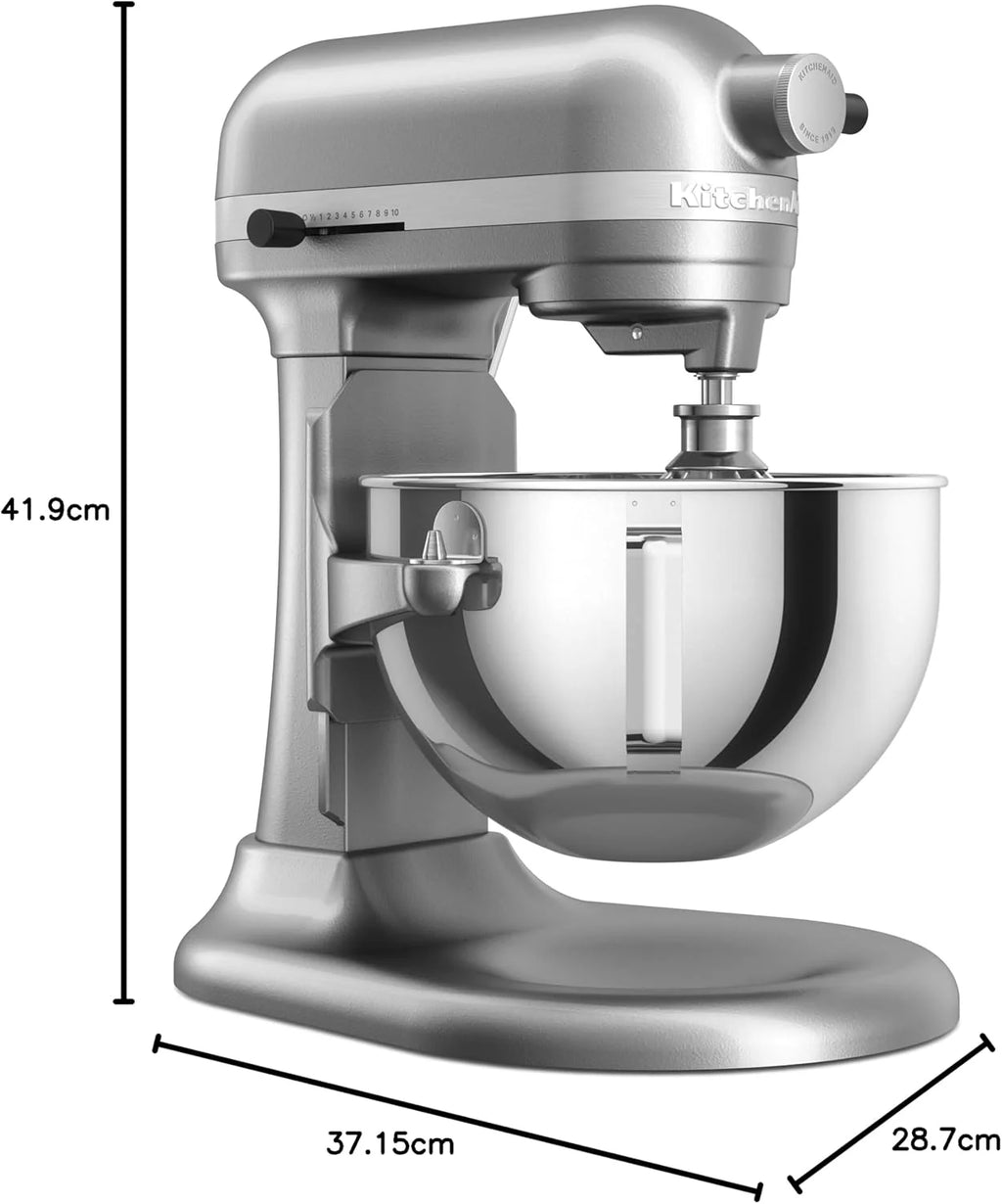 KitchenAid Heavy DUTY planetarna z podnoszoną miską 5,2 l, srebro powlekane 5KSM55SXXECU
