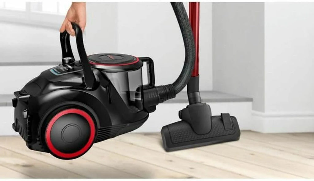 Bosch Seria 6 AGD, BGS41POW1, odkurzacz bezworkowy, pojemność 2,4 l, ściemniacz mocy uchwytu, promień działania 10 m, poziom hałasu 72 DB, czarny