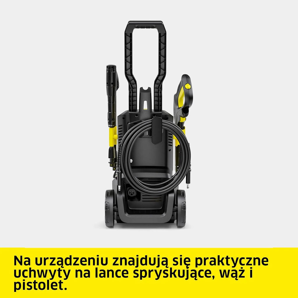 Kärcher Myjka ciśnieniowa K 5 Power Control, 145 bar, 500 l/h, wydajność powierzchniowa: 40 m²/h, filtr wody, waga: 13 kg, wąż ciśnieniowy i pistolet, lanca rotacyjna i dysza strumieniowa