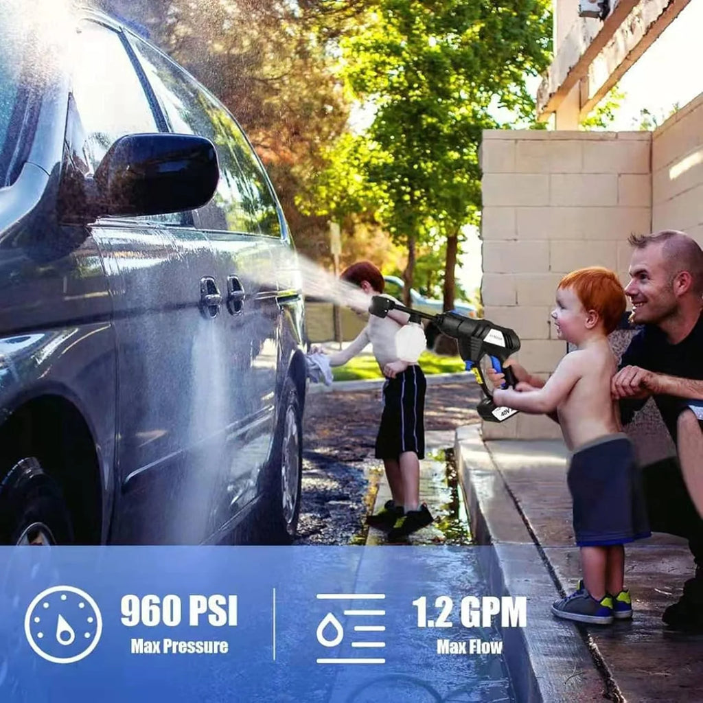 Myjnia strumieniowa do samochodów Patio Wash Lanca Dysza Bezprzewodowa dysza Turbo Myjki ciśnieniowe Elektryczna bezkartowa myjka ciśnieniowa Czyszczenie samochodu Bezprzewodowa bateria litowa Wygod