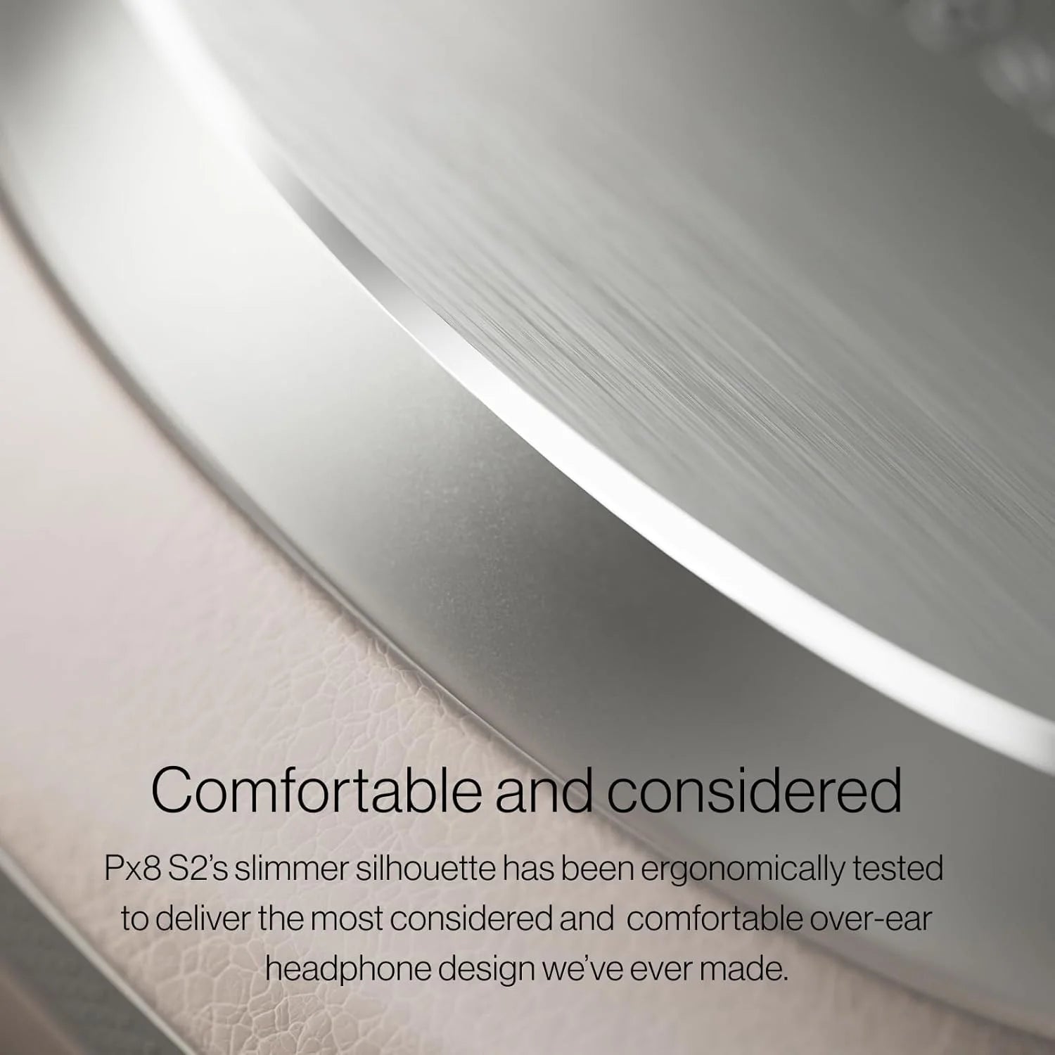 Bowers & Wilkins Px8 S2 bezprzewodowe słuchawki z redukcją szumów z Bluetooth Audio, funkcja szybkiego ładowania, 30 godzin odtwarzania w wysokiej rozdzielczości i mikrofonem - onyks czarny
