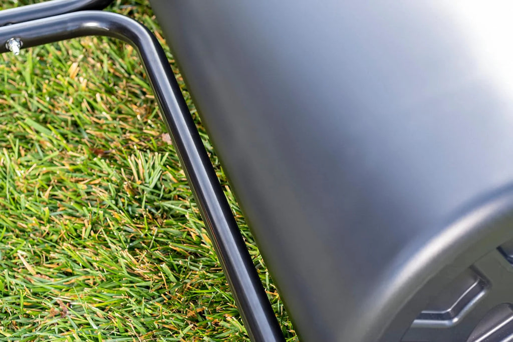18 x 48 Tow Behind Poly Lawn Roller 550 lbs Weight with Water, Poly Drum and Steel Frame, with Plug. Designed for Lawn and Garden Tractors