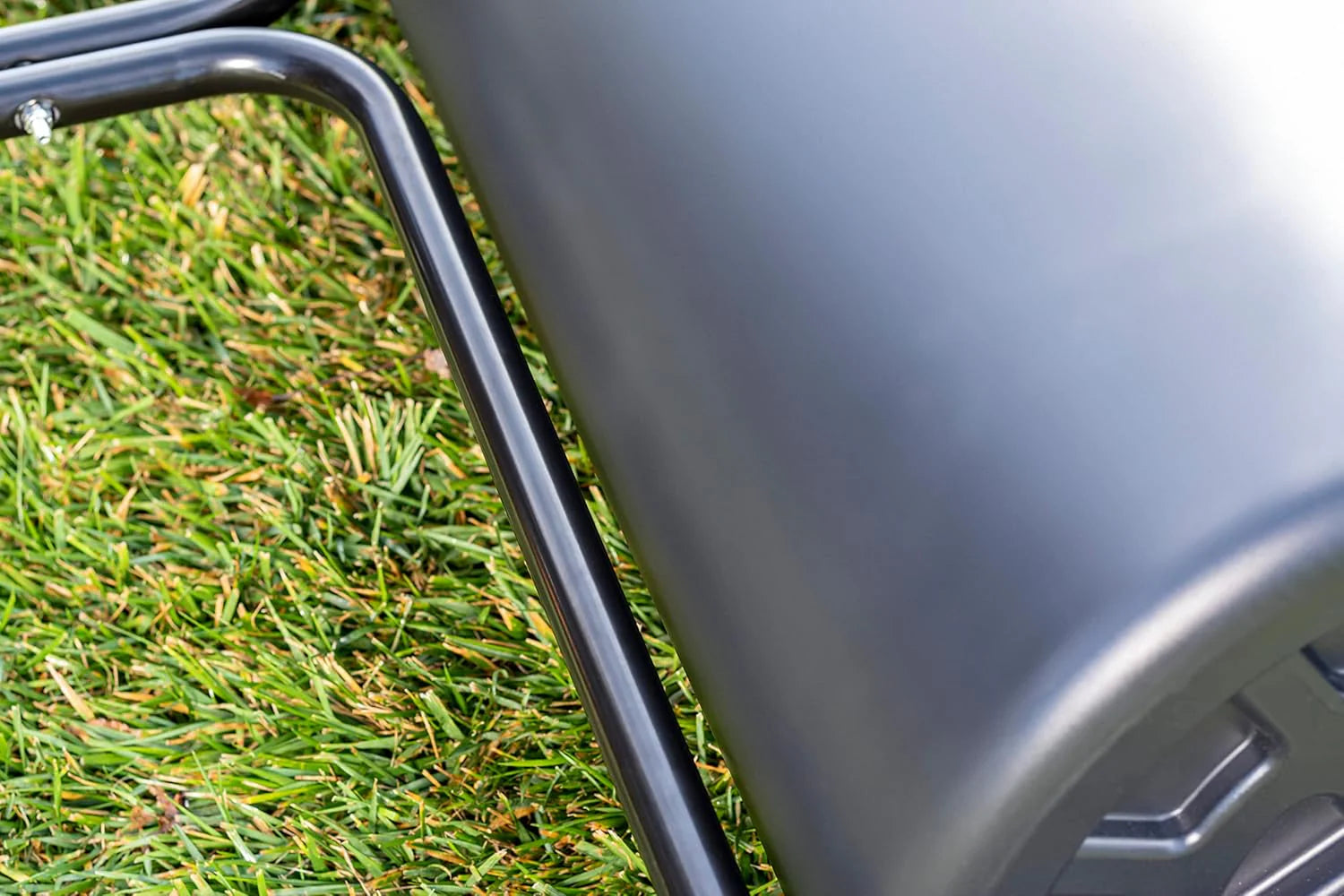 18 x 48 Tow Behind Poly Lawn Roller 550 lbs Weight with Water, Poly Drum and Steel Frame, with Plug. Designed for Lawn and Garden Tractors