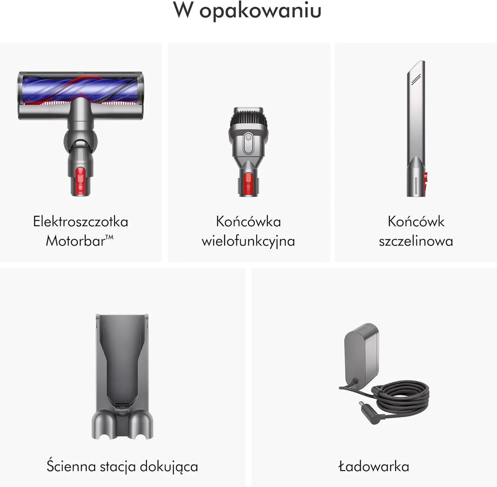 Bezprzewodowy odkurzacz pionowy Dyson V8™ Absolute (Srebro/Żółty)