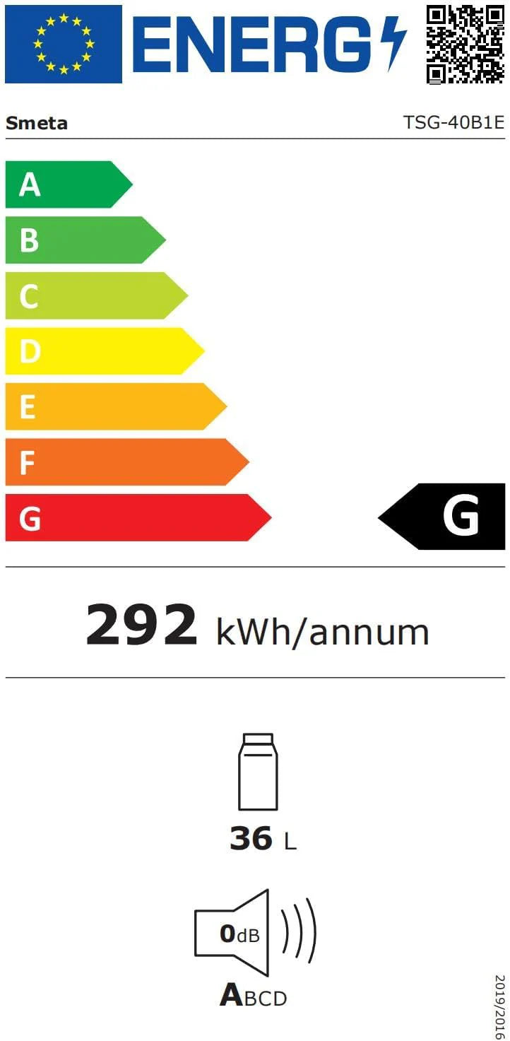 SMETA 60L Lodówka Gazowa 12V, 230V, AC/DC, 3-Drożna, Z Odwracalnymi Drzwiami, Idealna Do Przyczepy Kempingowej, Vanów, Kempingu, Off-Grid, Domków Letniskowych i Garaży