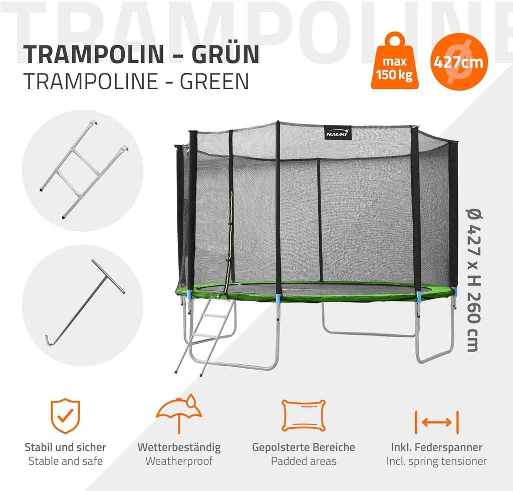 Hauki Trampolin Outdoor Ø183/244/305/366/427 cm PL