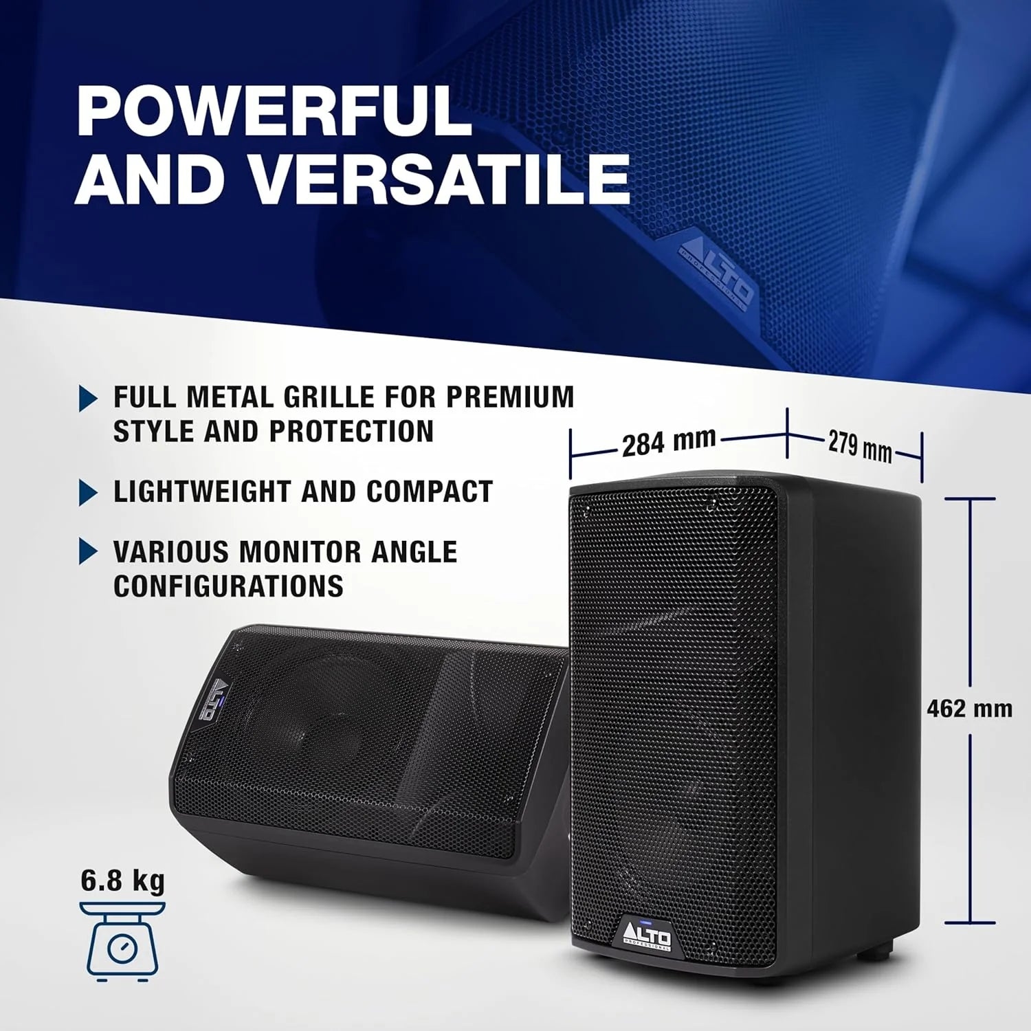 ALTO TS410 Aktywny Głośnik PA 2000W 10 z 3-Kanałowym Mikserem, Bluetooth, Bezprzewodowym Podłączaniem Głośników, DSP i Aplikacją