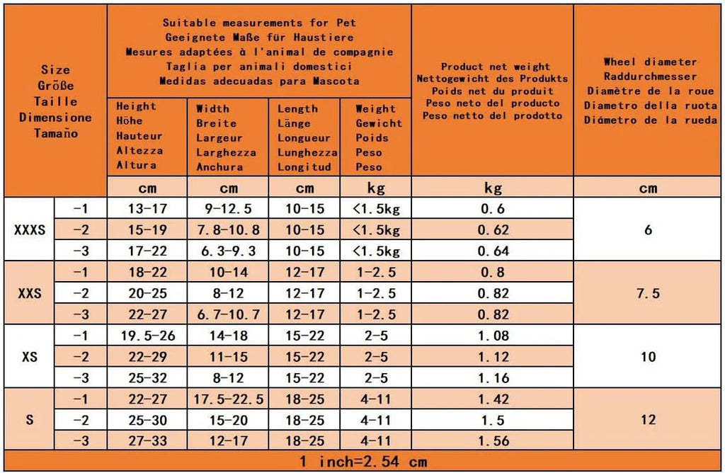 Regulowany Psa Wózek Inwalidzki,Wózek Zwierząt,Trening Rehabilitacyjny Psów Niepełnosprawnych Słabych Tylnych,Pasować Wysokości Zwierzęcia 55-70cm,Szerokość 24-32cm,Długość 35-45cm,XXL-2