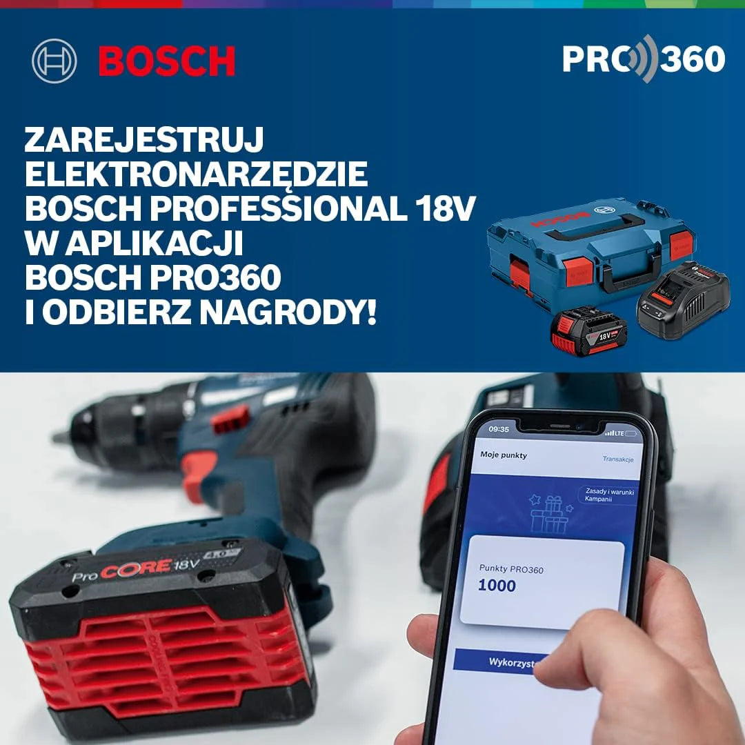 Bosch Professional system 18V: akumulatorowy młot udarowo-obrotowy GBH 18V-26 (uchwyt SDS plus, ogranicznik głebokości)
