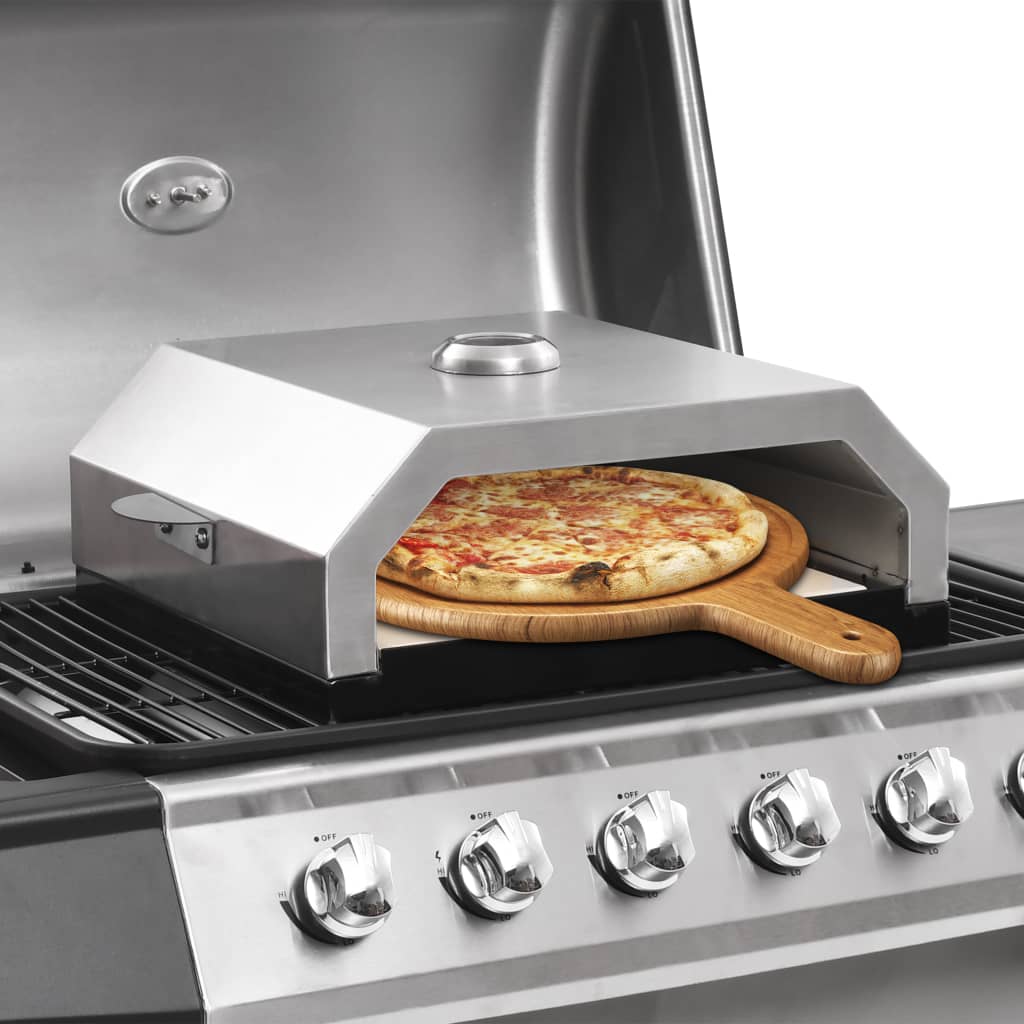 Piec do pizzy z kamieniem ceramicznym do grilla węglowego gazowego v1474