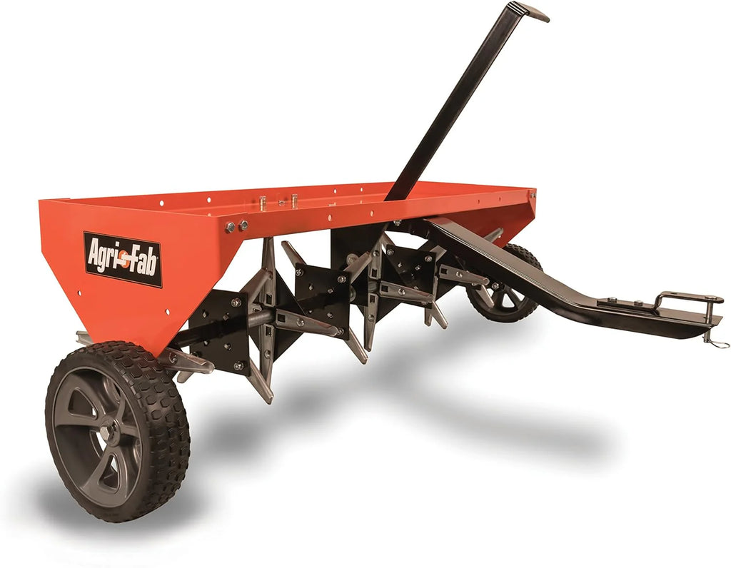 18 x 48 Tow Behind Poly Lawn Roller 550 lbs Weight with Water, Poly Drum and Steel Frame, with Plug. Designed for Lawn and Garden Tractors