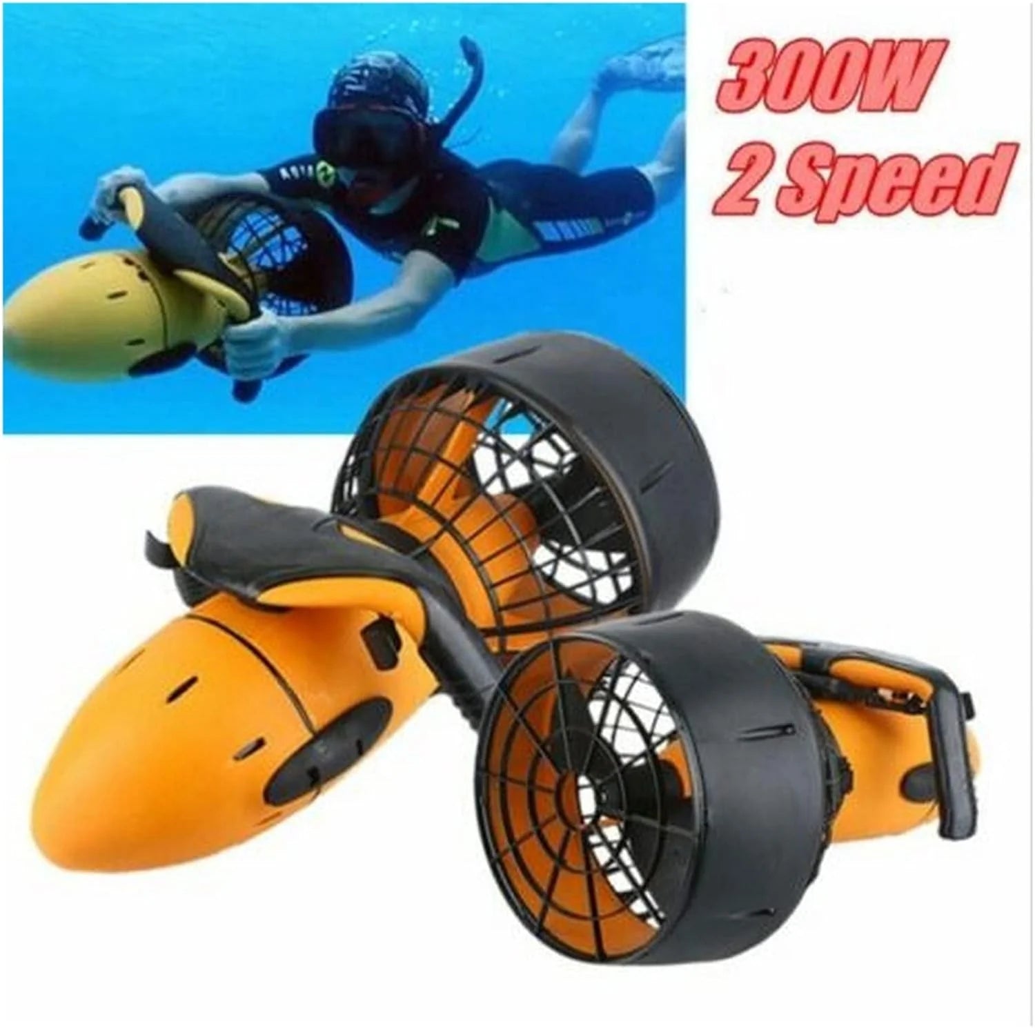 Skuter Podwodny, Podwodny skuter do nurkowania 300 W Dual Speed Electric Sea Scooter Wodoodporny sprzęt sportów wodnych rower