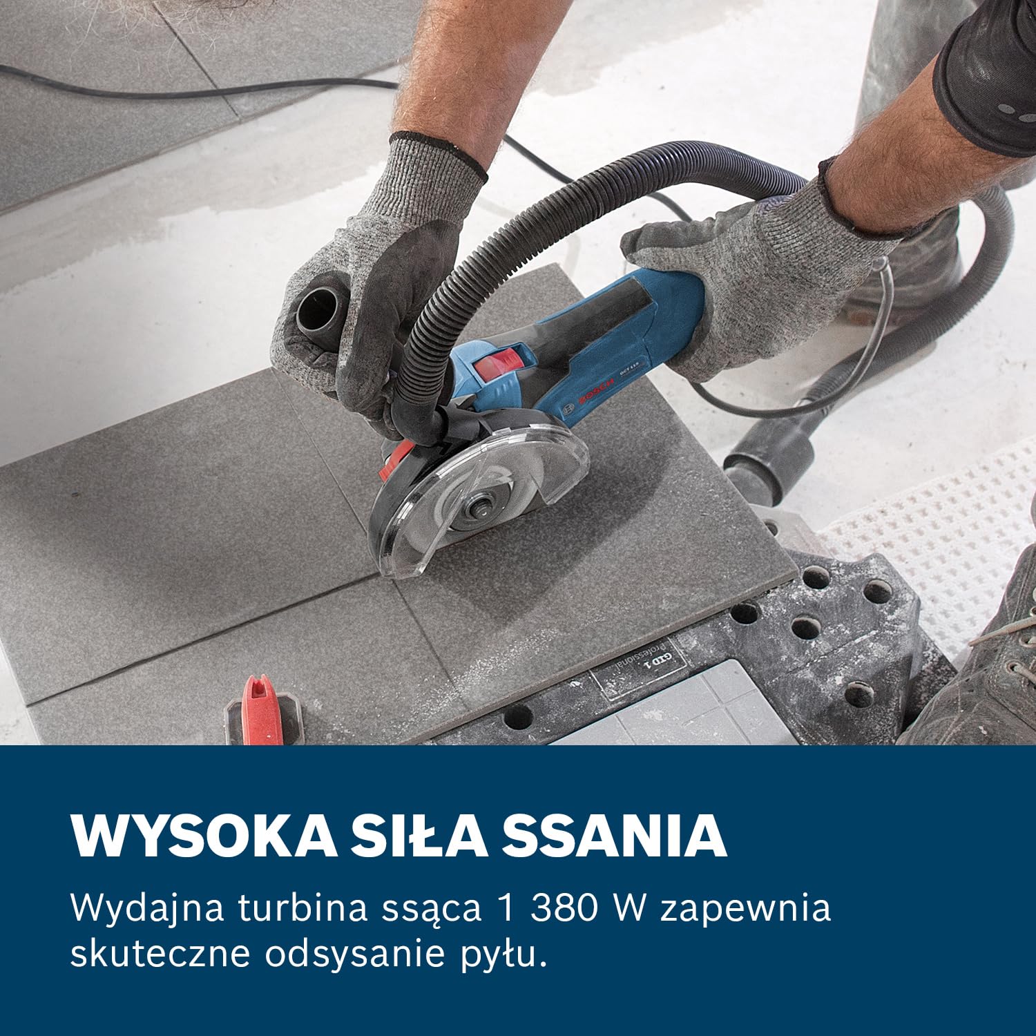 Bosch Professional: odkurzacz do pracy na mokro i sucho GAS 35 L SFC+ (1 200 W, 3 rury chromowane, wąż 3 m, zestaw dysz podłogowych, 1 filtr płaski fałdowany, worek na pył)