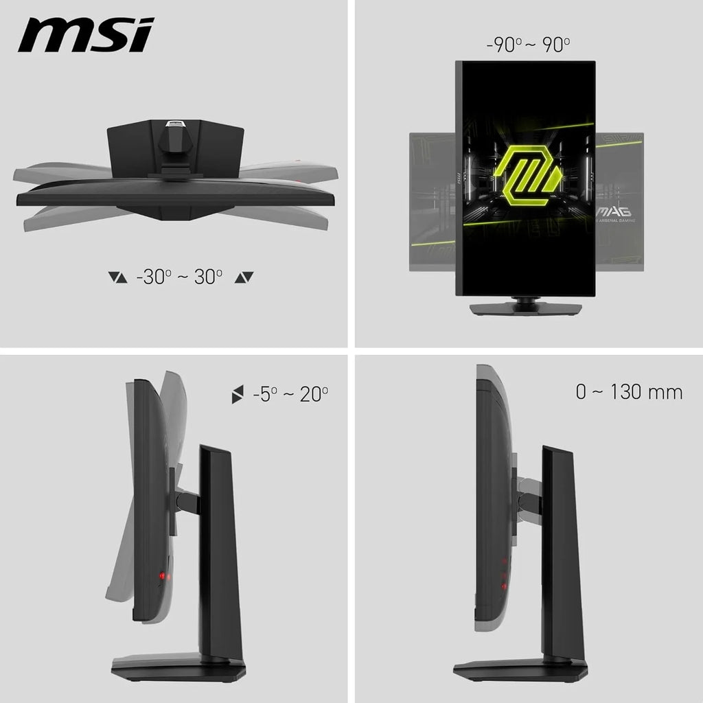 MSI MAG 272URDF E16 Gaming Display 27'' UHD - Szybki panel IPS 3840 x 2160, 0,5 ms, DisplayHDR 400, AI Vision, tryb podwójny, HDMI 2.1, DP 1.4a, nachylenie i regulacja wysokości, czarny