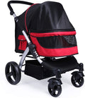 Wózek dla dużych psów do biegania, wózek dla psów Premium High Landscape Pet Stroller, duże wózki dla psów (czerwony)