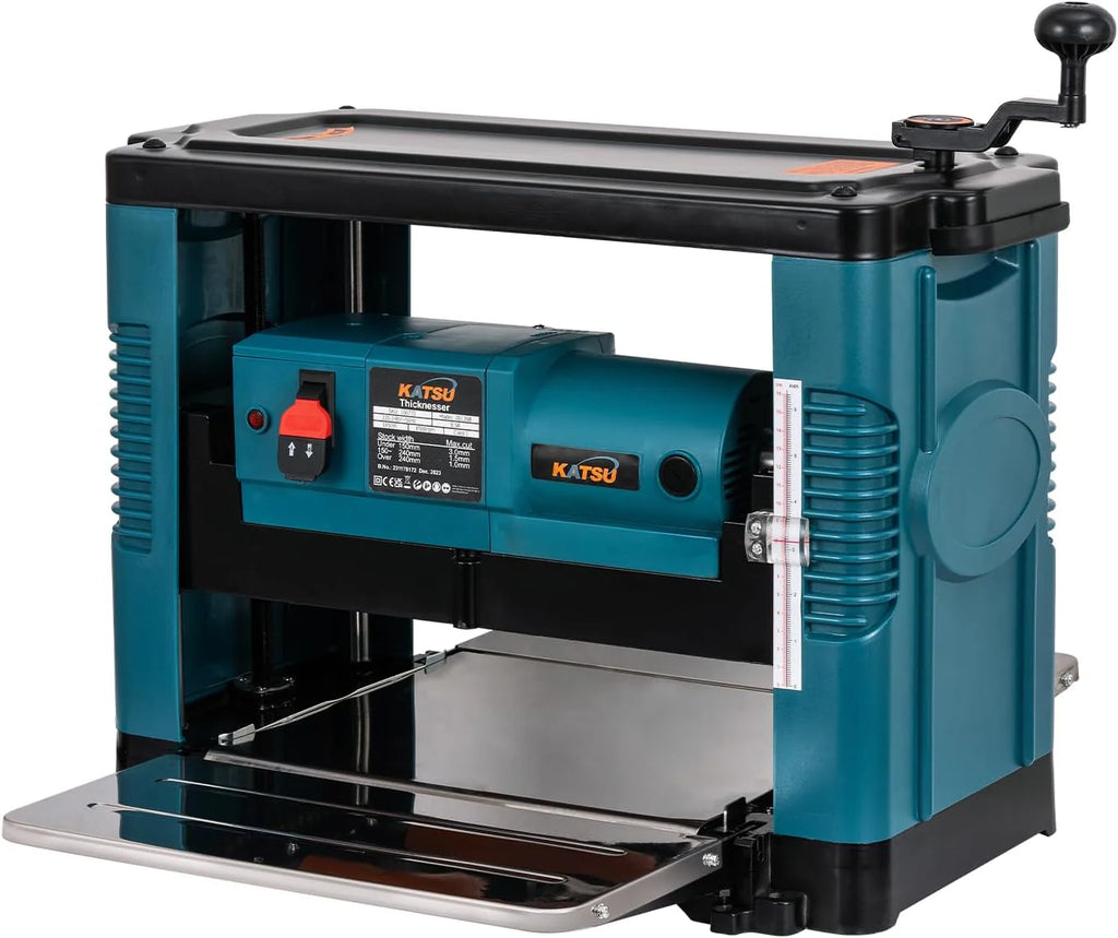 KATSU 100772 grubościówka 1850 W 330 mm elektryczna strugarka do drewna wielofunkcyjna maszyna do strugania drewna