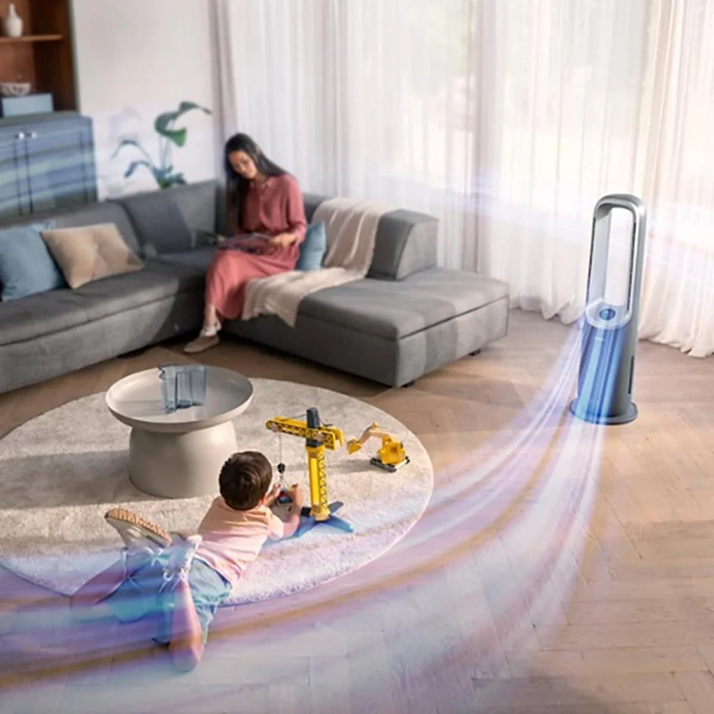Philips Air Performer 3w1 - wentylator, oczyszczacz powietrza i grzejnik, Filtr NanoProtect HEPA, Usuwa alergeny, wirusy, bakterie, zapachy i 99,97% pyłków z powietrza, Cichy, Kolor Szary (AMF870/15)