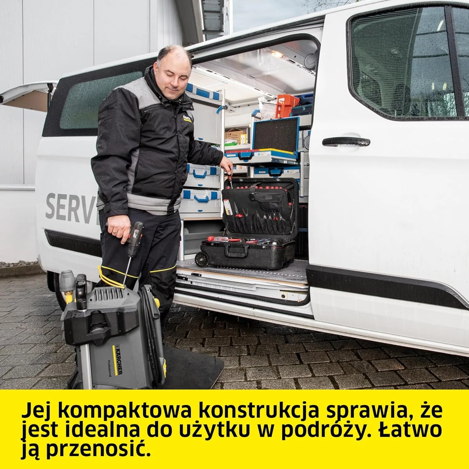 Kärcher myjka wysokociśnieniowa HD 6/13 C Plus, ciśnienie maksymalne 190 bar, wydajność 590 l/H, łatwy transport, w zestawie pistolet wysokociśnieniowy EASY Force, narzędzie do usuwania zanieczyszczeń